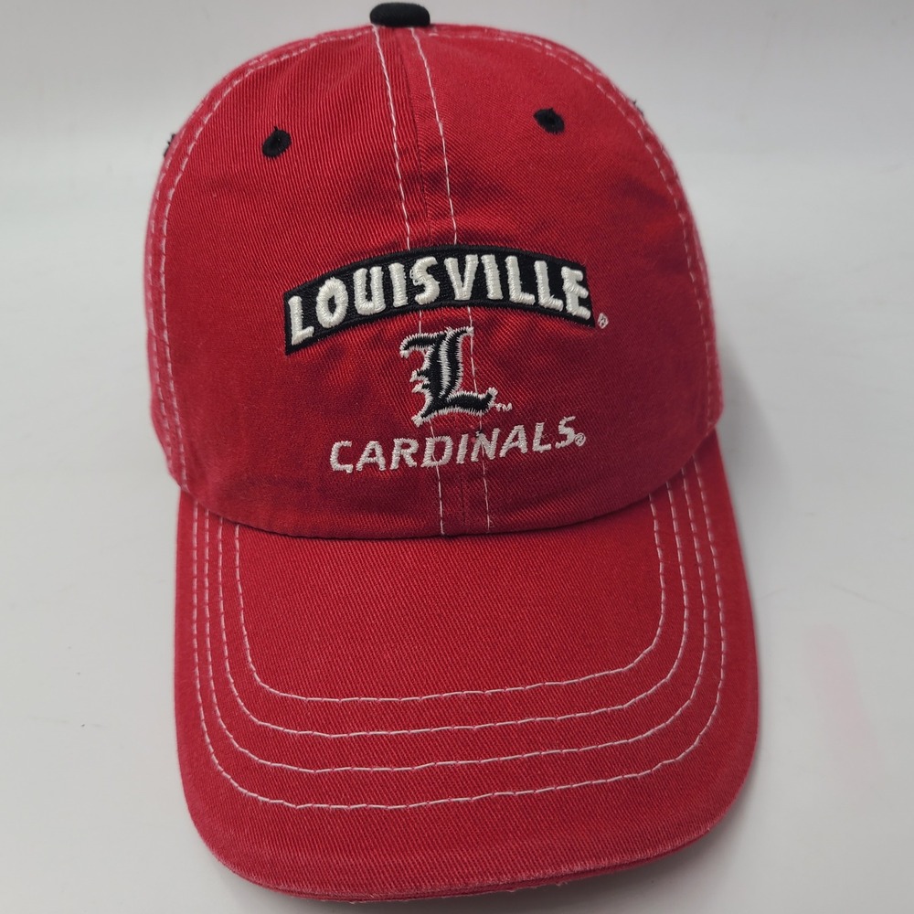 Louisville Cardinals Hat Adjustable (Fits Small) Zephyr Red NCAA University Logo